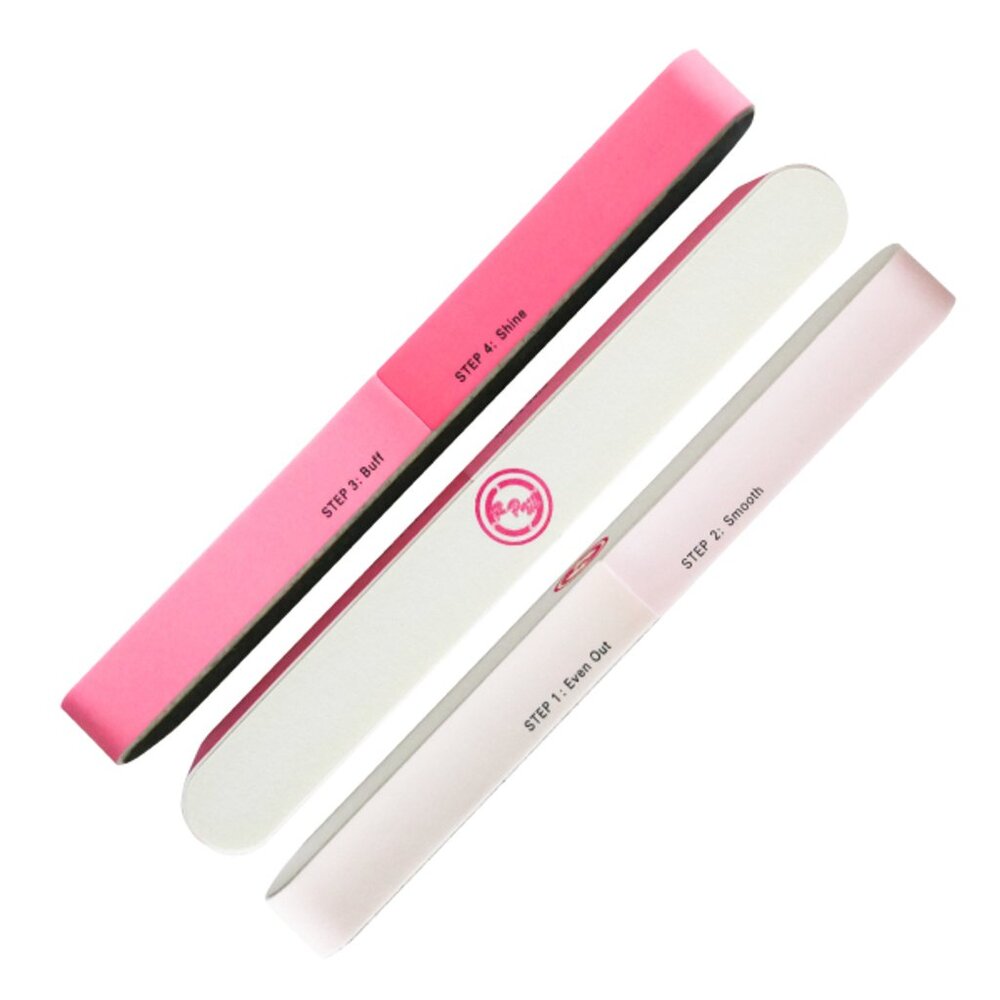 6 Way Buffing Nail File Buffer NEW Pink Regular Size (not mini)